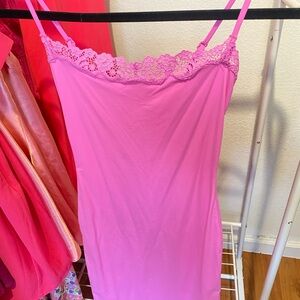 SKIMS Soft Lounge Long Slip Dress Neon Orchid Size XS
